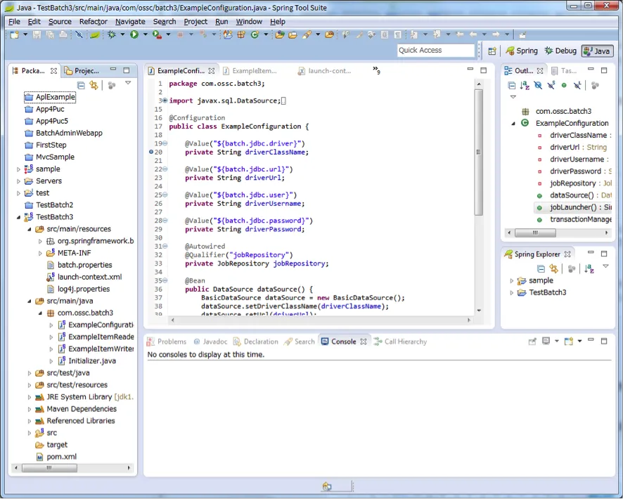図: STS (Spring Tool Suite)